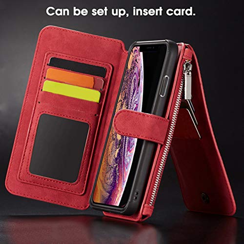 Carteira Bolsa Smartphone, capa para celular, capa para celular, loja de cartões vermelhos segura e