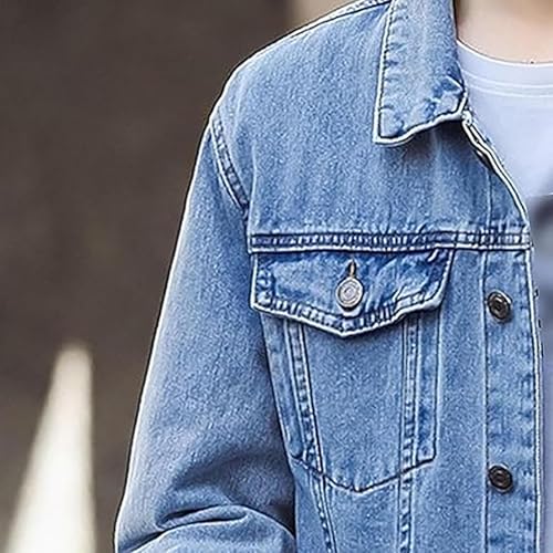 Men's Denim Jackets Long Sleeve Button Down Trucker Moto Coats Vintage Distressed Dye Tie Performance Jean Jacket3