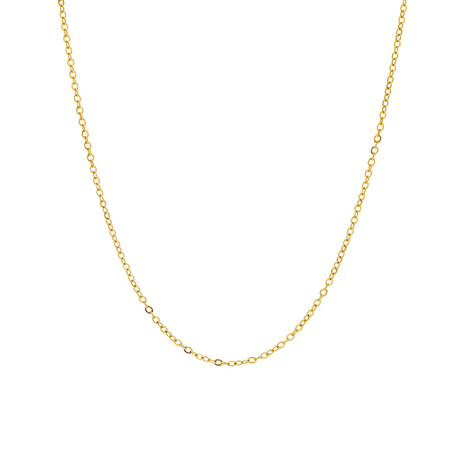 ICKEYOU Damen Sleekchain Halskette Schlangenkette Figaro Sta
