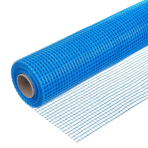 Dalsys Tela de refuerzo 105g/m², 7x7mm 50m² (50m x 1m) tela de fibra de vidrio para enlucido interior y exterior, universal