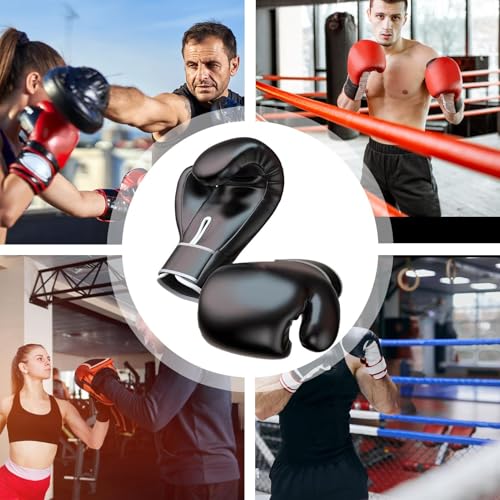 Guantes de boxeo con protección de dedos completos para golpear el saco con potencia 4