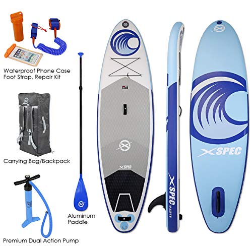 Xspec Inflatable Stand Up Paddle Board with Premium SUP Accessories & Carry Bag