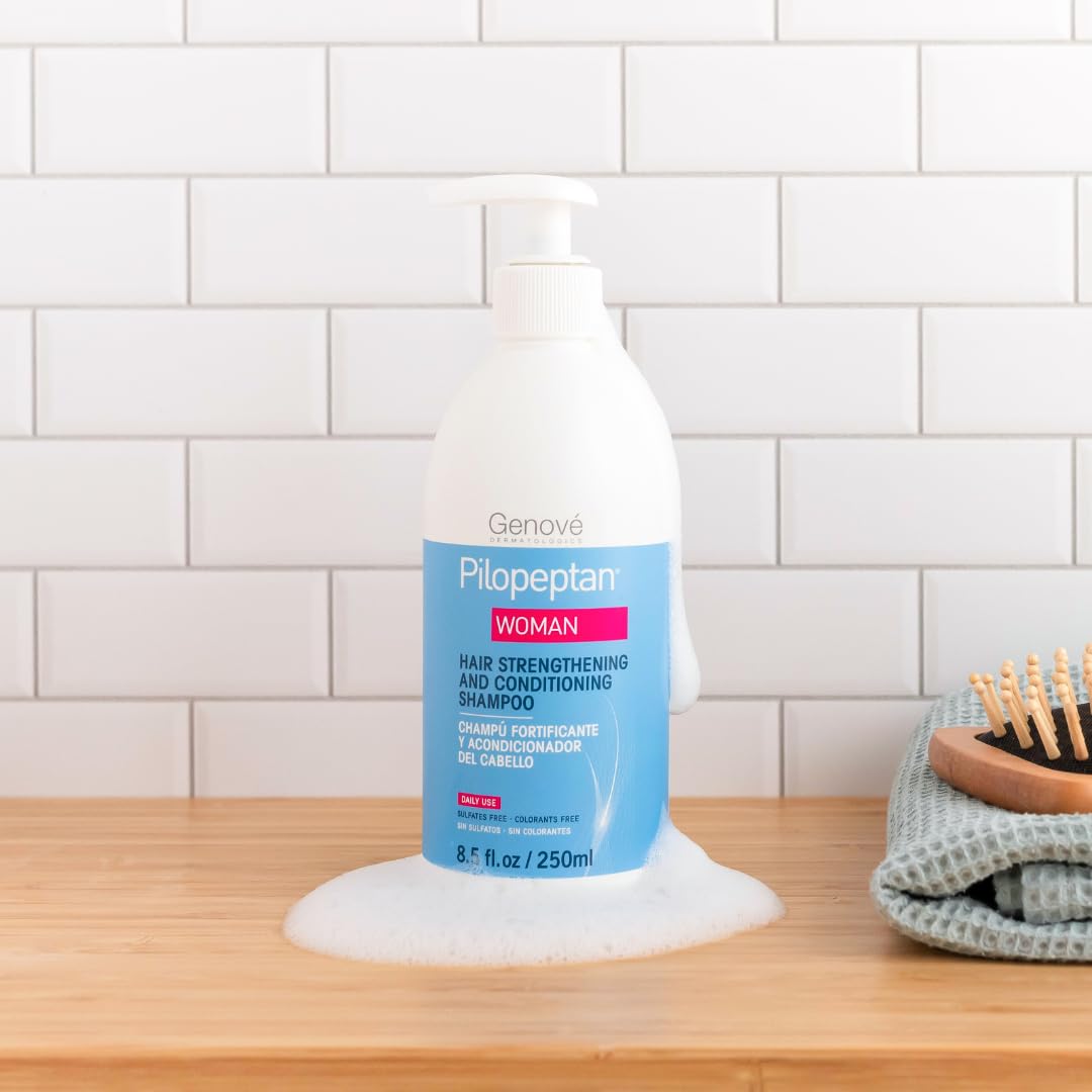 Woman Hair Strengthening and Conditioning Shampoo | Revitalize & Nourish with Peptan 3 Complex | Boost Core Strength, Reduce Breakage | Volumizing, Healthy Thickness & Plush Softness