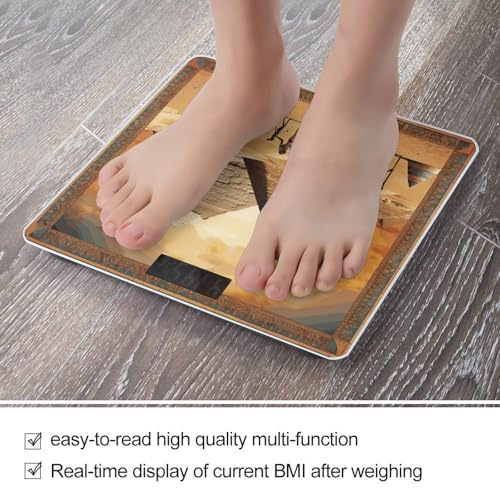 Báscula digital para baño de vidrio templado con pantalla LCD miniatura 5