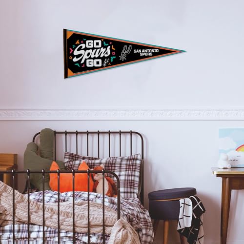 Image of Rico Industries NBA Basketball 12 inch x 30 inch Felt Wall Decor Pennant - Great for Home /Bed Room /Man Cave Decor