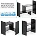 FITUEYES Wood Adjustable Display Shelf Desktop Organizer Office Storage Rack Corner Bookcase DT306801WB