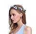 DreamLily Women's Flower Festival Wedding Hair Wreath Boho Floral Headband BC09(Blue)