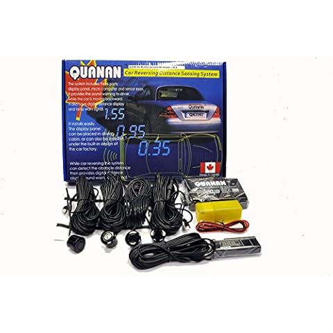 Quanan 8 M Parking Sensors Buzzer LED for Metal Bumpers Van Cover