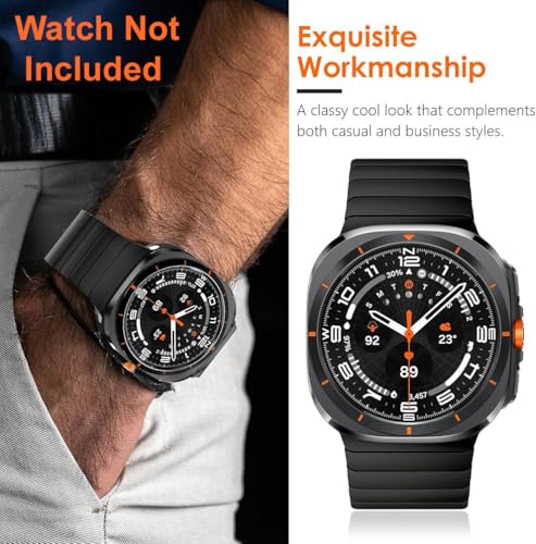 Image of Zitel Stainless Steel No Gap Metal Band Compatible with Samsung Galaxy Watch Ultra 47mm 2025 /2024