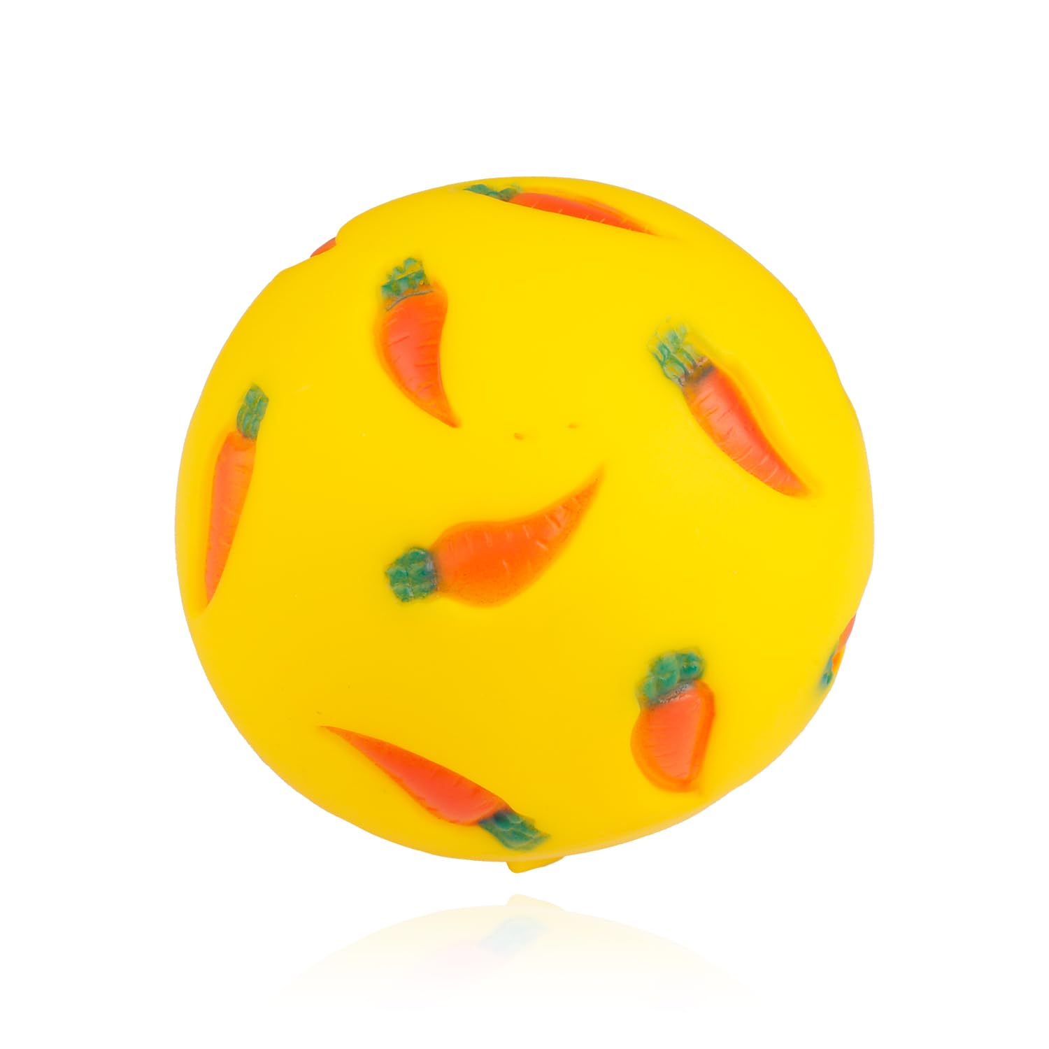 Gaomumu Yellow Pet Treat Dispenser Ball, Durable ABS Slow Feeder Interactive Puzzle Toy, Adjustable Feeding Hole, Suitable for Small Cats & Hamsters
