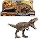 Mattel Jurassic World: Die Chaostheorie Netflix - All-Out Attack Tyrannosaurus Rex Dinosaurier Actionfigur-Spielzeug, T-Rex mit Stampfattacke, Beißen und Brüllen & hochentwickelten Kampfstacheln,HXF54