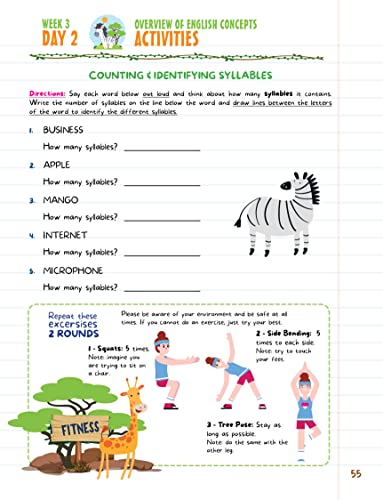 Kids Summer Academy by ArgoPrep - Grades 1-2: 8 Weeks of Math, Reading, Science, Logic, Fitness and Yoga | Online Access Included | Prevent Summer Learning Loss - Image 6