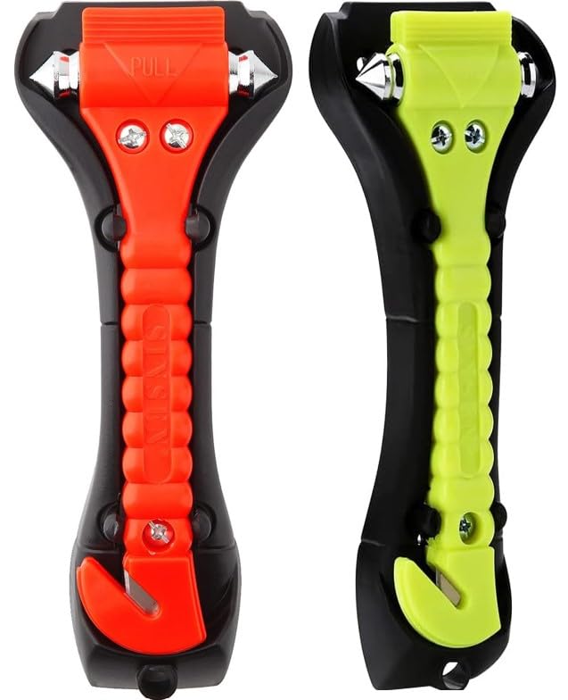 TaskTamer Set of 2 Car Safety Hammer Emergency Escape Tool Auto C...