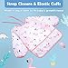 Lictin Long Sleeve Bibs 5 Pack - Baby Bibs for Girl or Boy, 0-24 Months Neutral Baby Smock for Eating, Reusable Infant for Feeding Teething or Weaning