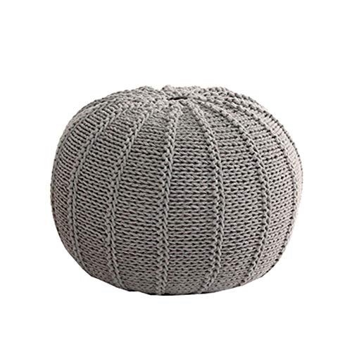 Floor Seat Lazy Sofa Simple Bean Bag Hand-woven Wool Chair Bedroom Creative Single Soft Bag Chair Floor Sofa (Color : D)