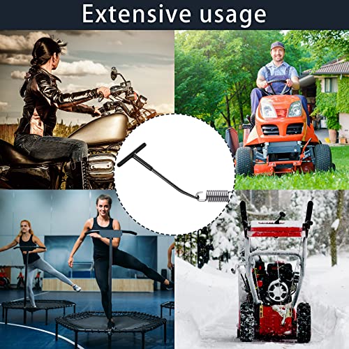 2 Pieces Exhaust Spring Puller Tool Motorcycle Exhaust Spring Hooks, T Handle Exhaust Spring Hooks Snowmobile Spring Puller Removal Tool Pipe Spring Puller For Motorcycle Dirt Bike (Red, Black) #TOP4