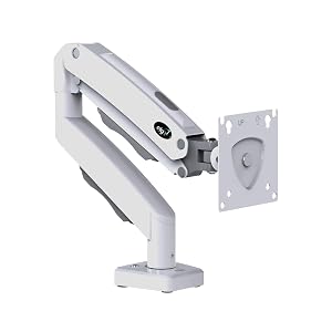 Suporte Articulado de Mesa com Pistão a Gás para Monitores de 17' a 35' Branco…