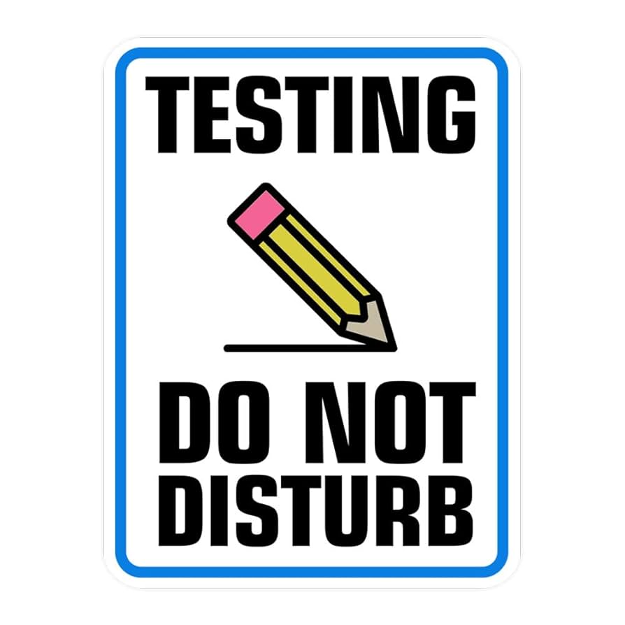 Amazon.com : Portrait Round Plus Testing Do Not Disturb Wall or Door Sign | Warning Signage -Small : Office Products for Free Printable Do Not Disturb Signs For Doors