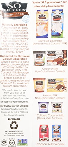 So Delicious Dairy-Free Organic Coconutmilk Beverage, Vanilla, 32 Ounce (Pack Of 6) Plant-Based Vegan Dairy Alternative, Great In Smoothies Protein Shakes Or Cereal #TOP2