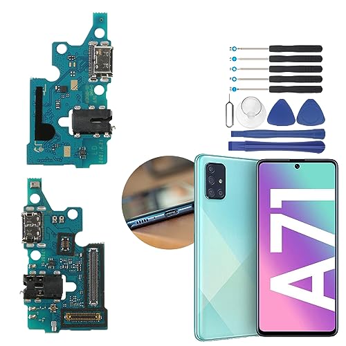 Conector de Carga Compatible con Samsung Galaxy A71 A715F USB Dock Conector de Repeusto con Cable Flex con Herramientas