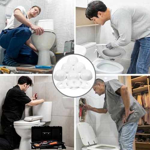 FOYTOKI Wc Schraubenkappen 6 Stück Wiederverwendbare Toilettenbolzen Abdeckungen Bodenkappen Für Wc Schrauben Schutz Und Reparatur Zubehör