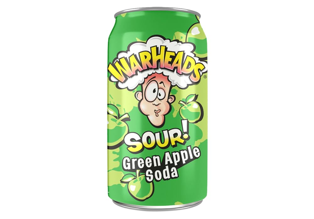 WarHeads Sour Green Apple Soda 355ml (Pack of 6 Cans X 355ml Each)-picture-12