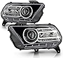 ACANII - For [HID/Xenon Model] 2013-2014 Ford Mustang Projector Headlights Headlamps Assembly Driver & Passenger Side