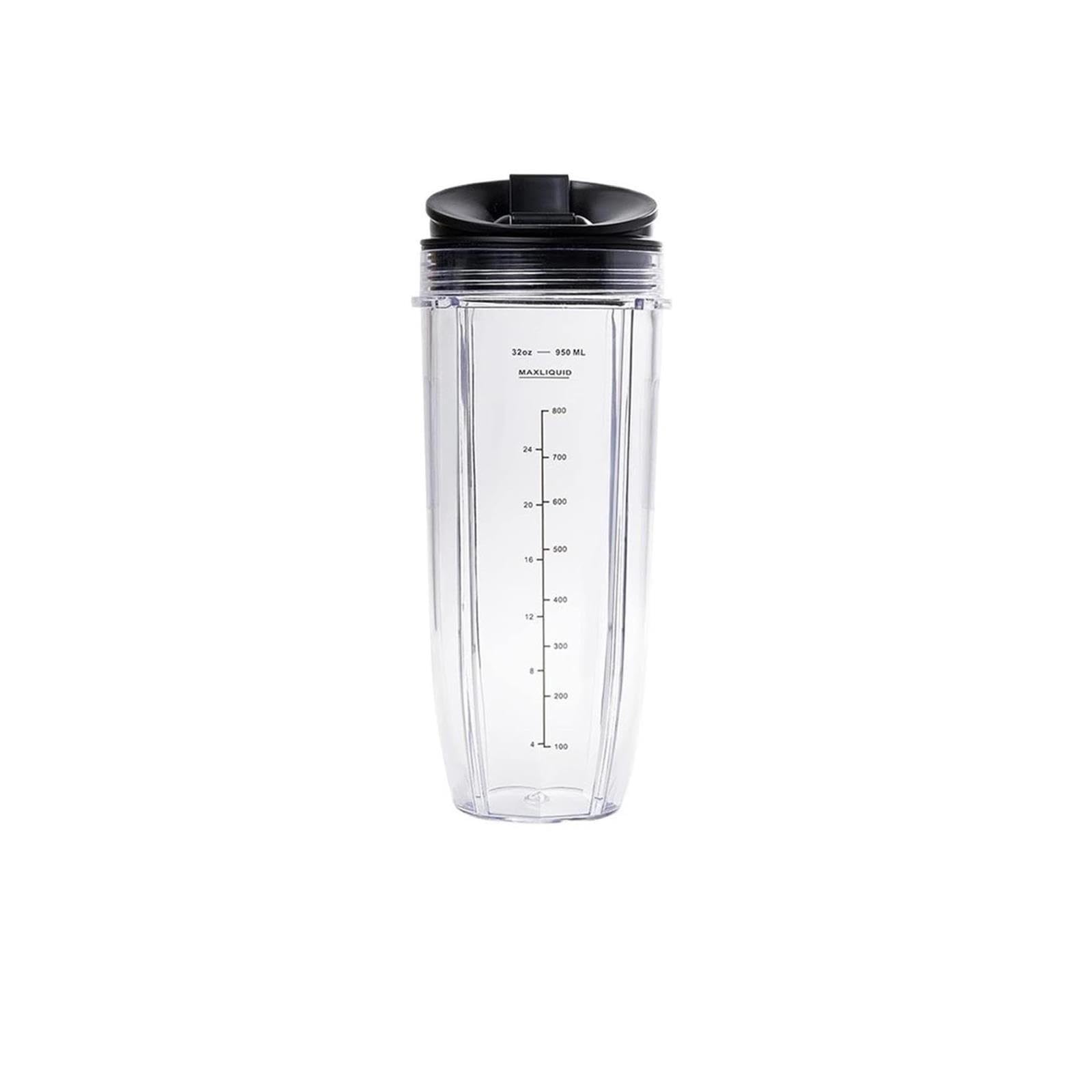 Tazza frullatore di ricambio da 32 once con coperchio con beccuccio e guarnizione, pezzo di ricambio senza BPA compatibile for Ninja BL450 BL454 BL455 BL456 BL480 BL481