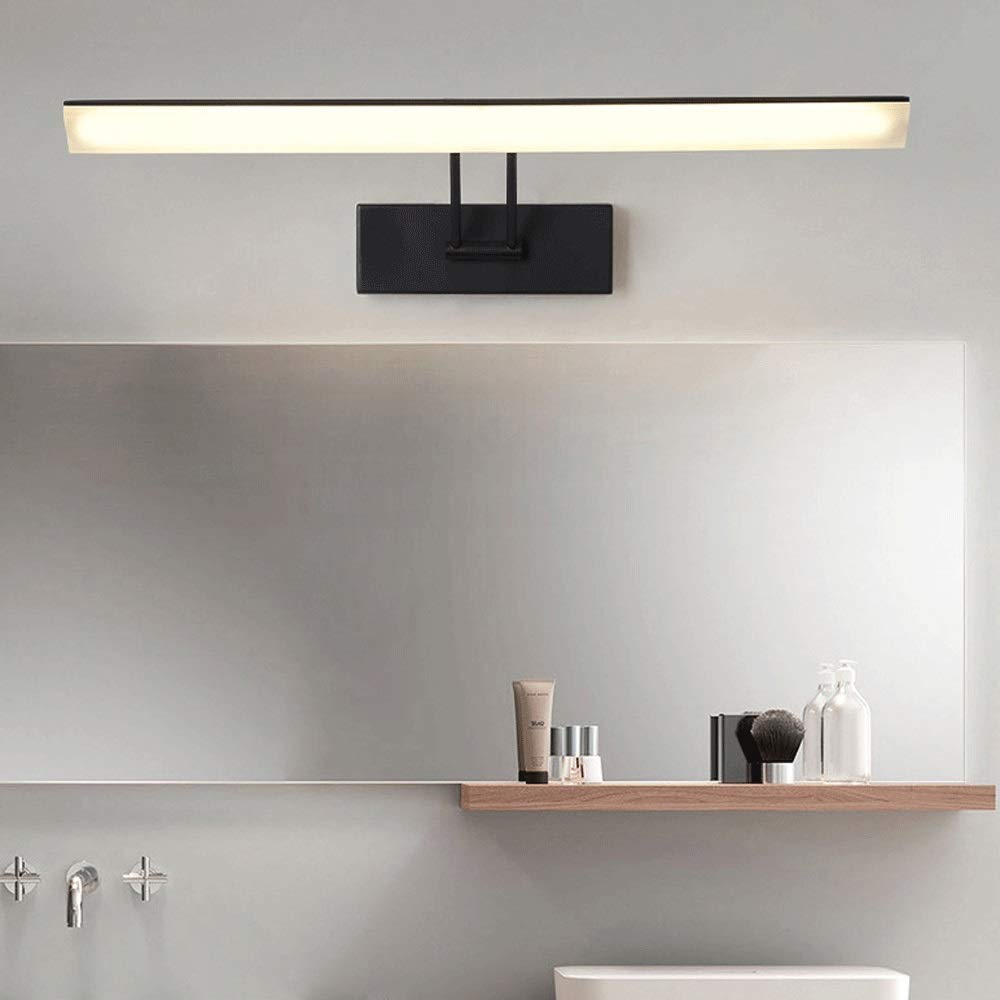 Lampe Miroir Salle Bain, luminaire LED pour Miroir courtoisie, luminosité intérieure réglable à 240 degrés, lumières Miroir Bain pour Armoire à Miroir, Toilettes, Dressing