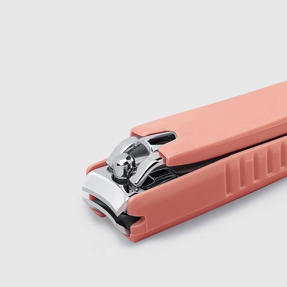 XIANGFAZJD Cortauñas 1 unids Clipper de uñas de Acero al Carbono Grande, cortadoras de uñas de Punta Profesional con Receptor de Clips, Clippers de uñas para el hogar con Archivos
