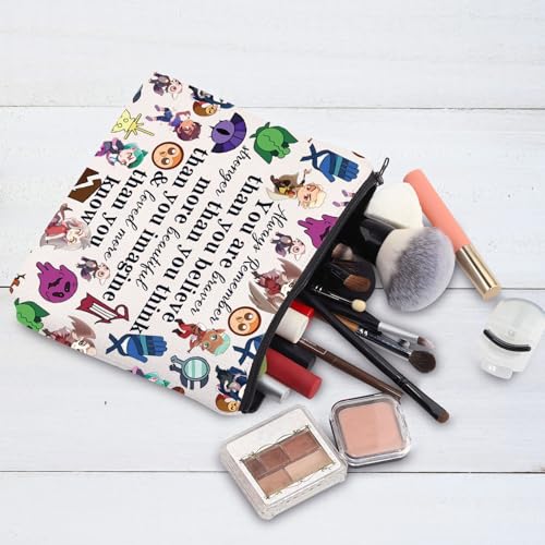 WZMPA Owl House Cosmetic Makeup Bag EDA & Luz Fans Gift You are Braver Stronger Beautiful Than You Owl Know Zipper Pouch Bag Owl House Merchandise (Always Owl House) - Image 4