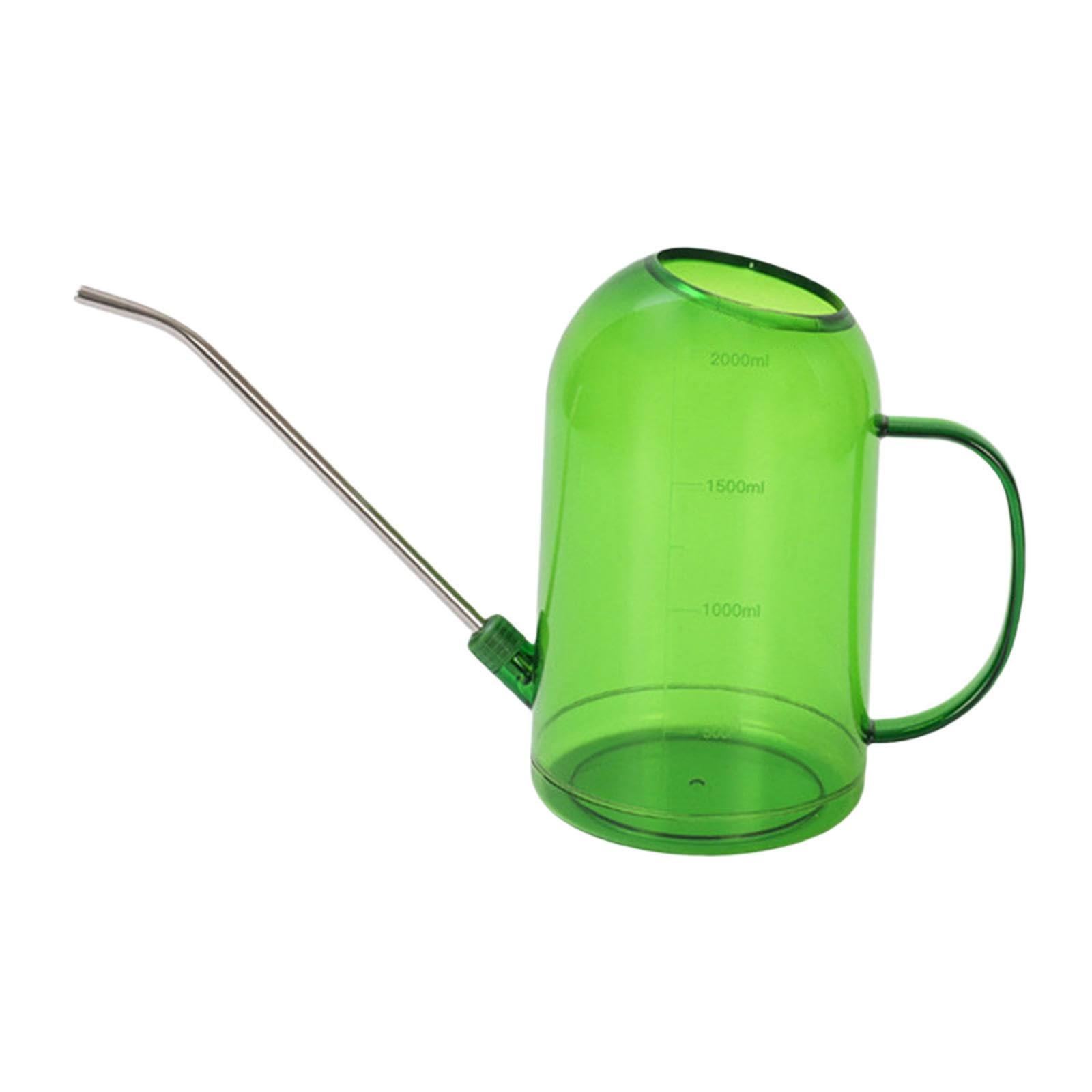 Indoor Plants Watering Can Long Spout Watering Pot for Houseplants Gardening Green, 12.5x20.2 cm