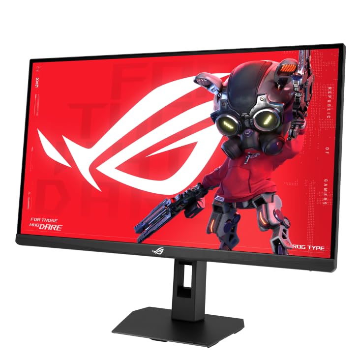 Image of ASUS ROG Strix XG27ACMES Gaming Monitor - 27-inch 2560x1440, 255Hz OC (Above 144Hz), 0.3ms (min.), Fast IPS, Extreme Low Motion Blur Sync, USB Type-C, G-Sync Compatible, Tripod Socket, HDR, Gaming AI