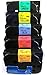NEOUZA 5PK Compatible For Brother P-Touch Laminated Tze TZ Label Tape Cartridge 18mm x 8m (Set of 5 Different Colors 0.47" x 26')