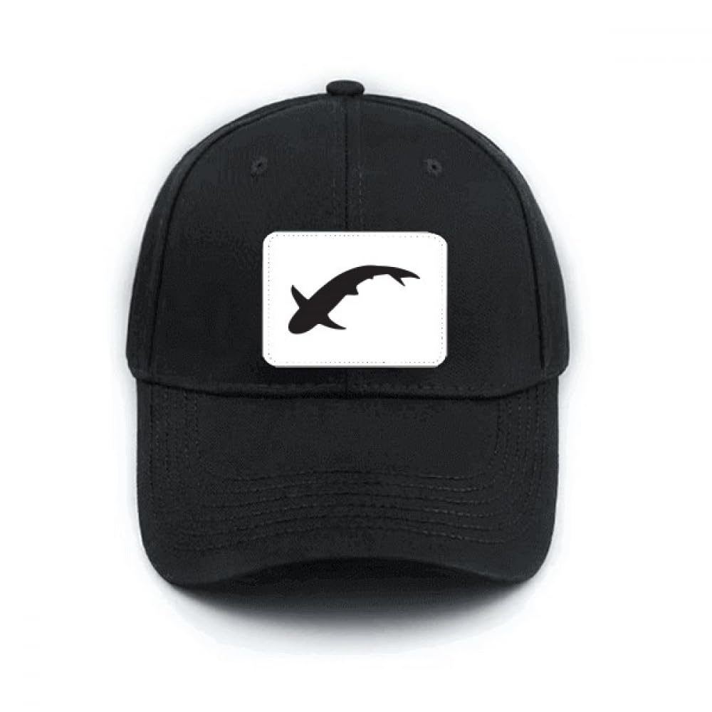 Casquette de baseball Blue Ocean Shark noire réglable et classique - 4