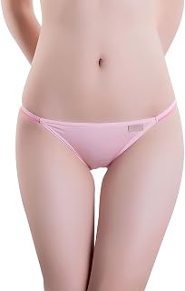 6 Pack Sexy Style Low-Rise String Bikini Panties Women Stretch Panties (Softer Than Cotton), Assorted Colors