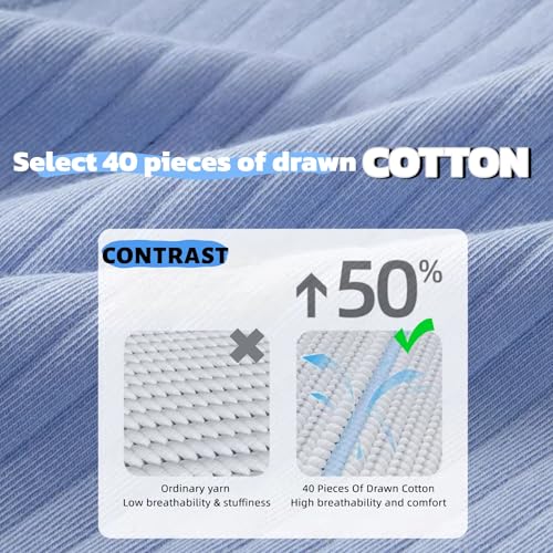 Men's Cotton Breathable Trunks Underwear Stretch Moisture-Wicking Boxer Briefs, 4-Pack3