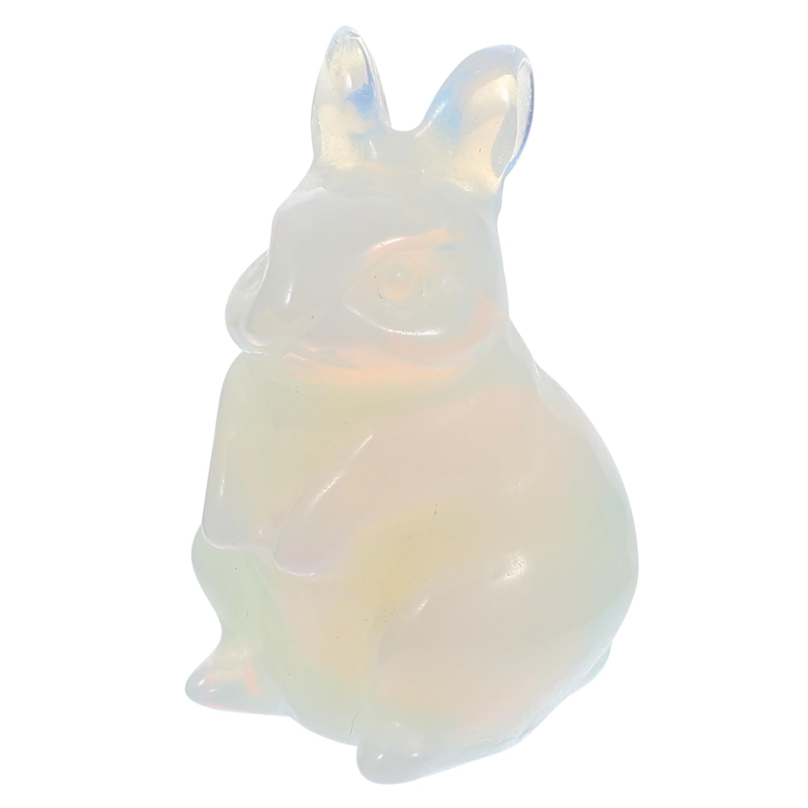 UKCOCO 3 Pièces Figurine Pierre de Lapin Adorable Statue Décorative pour Bureau et Jardin Accessoire de Décoration Élégant et Durable