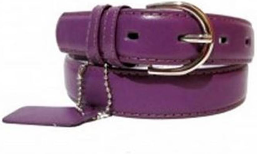 Leather Skinny Dress Belt 1 1/8 inch 10+ Colors