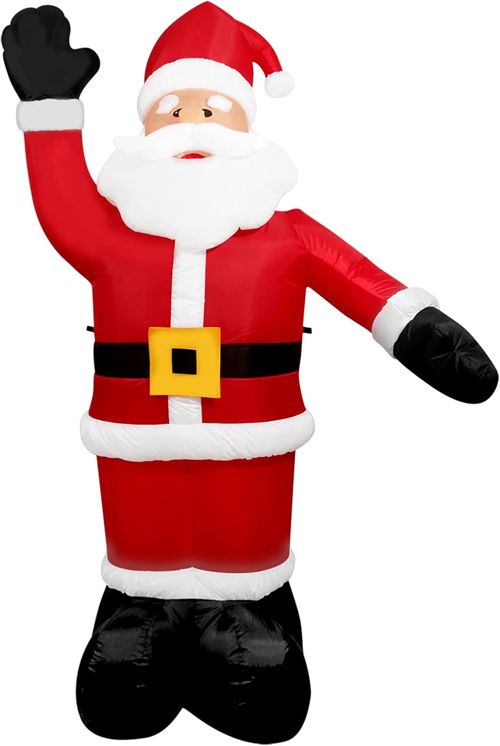 Christmas Inflatable Santa Claus Lighted Blow Up Christmas Outdoor Yard Lawn Garden Holiday Party Decoration with Built in Fan and Anchor Ropes (03-Santa)