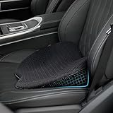 VAGCARS Cuscino per auto con memory foam, cuscino ergonomico per auto contro il mal di schiena, fondo antiscivolo, traspirante e rimovibile, universale, per auto, ufficio, casa