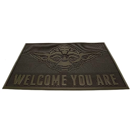 Star Wars Fußmatte, Gummi, Aufschrift 'Welcome You Are Yoda', Schwarz, 60mm x 40cm, GP85498