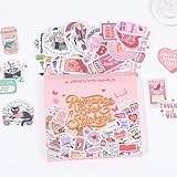 200 calcomanías estéticas holográficas con purpurina para Kindle, álbumes de recortes