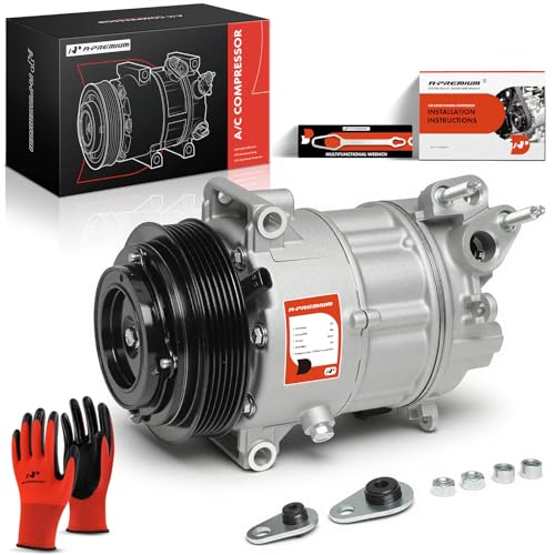 A-Premium Air Conditioner AC Compressor with Clutch Compatible with Chrysler Pacifica 2017-2022, Voyager 2020-2022, 3.6L