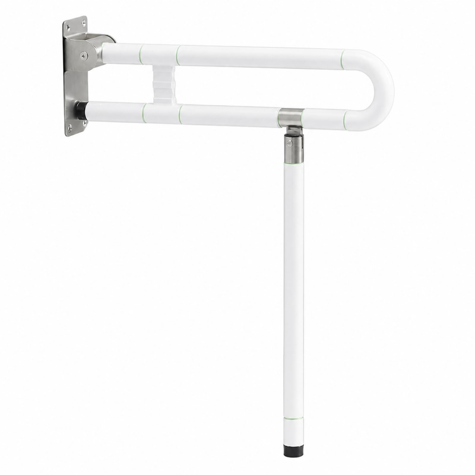 Maniglione Pieghevole Salvaspazio, Bianco, Bianco, 75cm Con Gamba