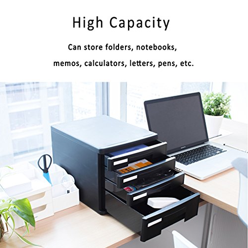 WAOBE-Desktop-File-Cabinet-5-Drawer-Mini-Desk-File-Organizer-Cabinet-Organizer-Great-For-Filing-Organizing-Paper-Documents-Tools-Kids-Craft-SuppliesGray