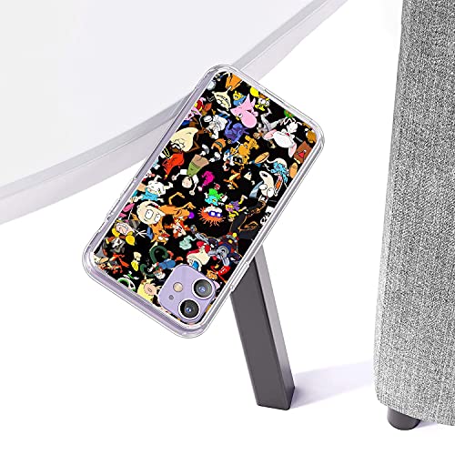 Kanghe Pure Clear Anti-Scratch Tpu Case For Iphone 12 Pro Max (6.7) Phone Transparent Protective Cover 80S 90S Tv Show Cartoon Case #TOP6