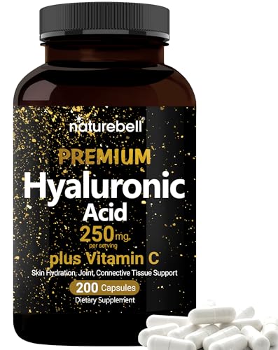 NatureBell Hyaluronic Acid Supplements 250mg | 240 Capsules, with...