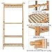 Homfa Perchero de Pie Perchero Burro de Bambú con 3 Estantes 1...