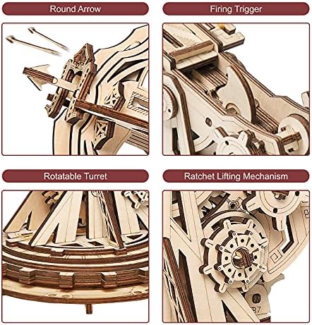 ROKR 3D Wooden Puzzle for Adults Teens Construction Model Kits for Adults to Build
